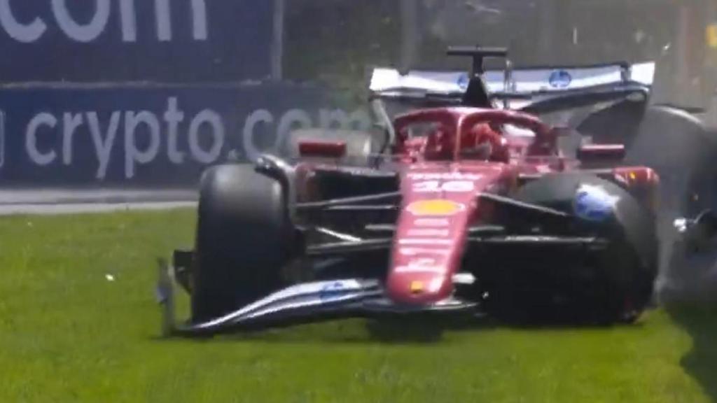 Charles Leclerc, contra el muro en los Libres 1 del GP de Canadá.