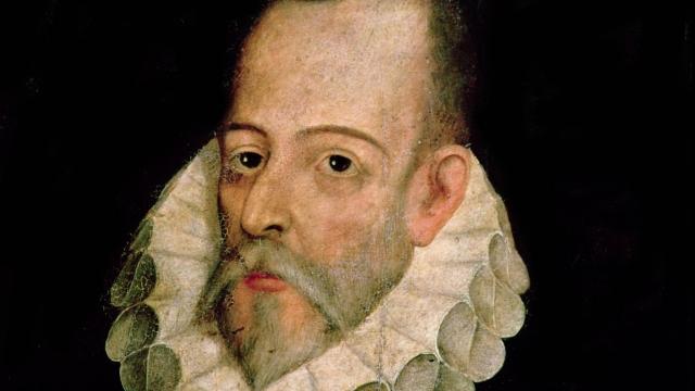 Miguel de Cervantes en el retrato atribuido a atribuido a Juan de Jáuregui, h. 1600