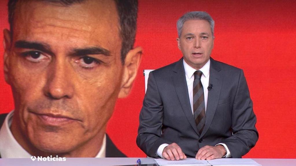 Vicente Vallés este jueves en 'Antena 3 Noticias 2'.