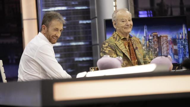 Bill Murray junto a Pablo Motos en ‘El Hormiguero’ este jueves.