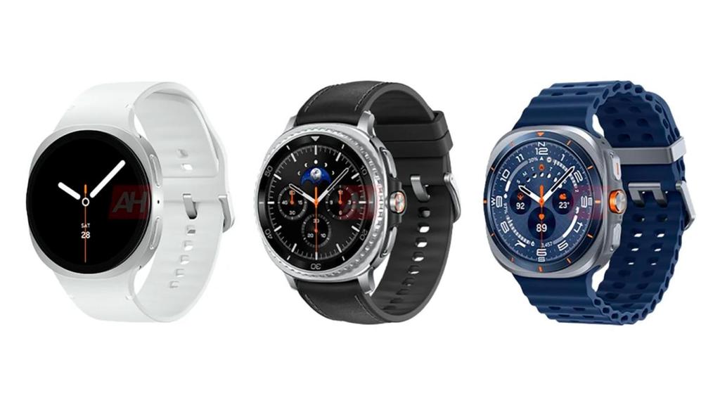 Los tres relojes de Samsung