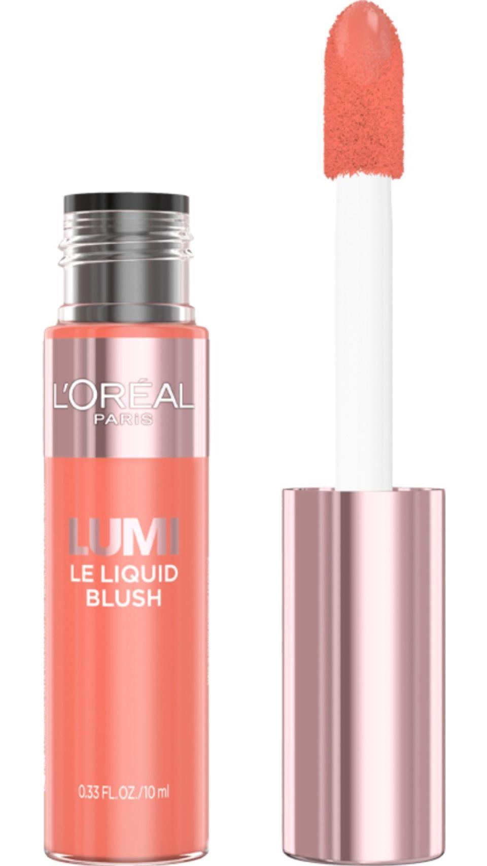 Lumi Le Liquid Blush en el tono Dewy Rich Coral, de L'Oréal.