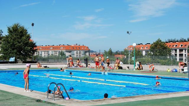 Piscina de O Milladoiro, en Ames.