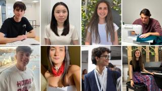 Edu, Jingy, Paula, Iago, Sergio, Irati, Pablo y Mariana, algunos de los mejores alumnos de la PAU 2025.
