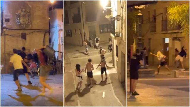 Varios menores protagonizaron disturbios en Marcilla.