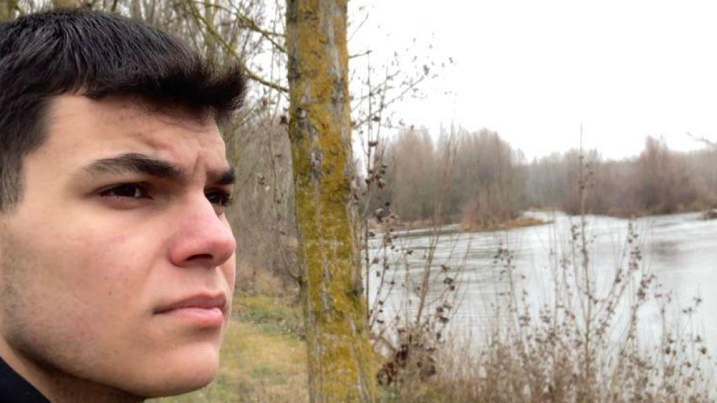 El estudiante leonés Diego Contreras