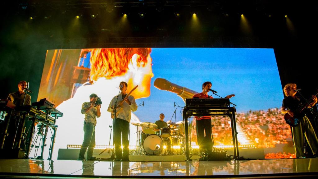 El grupo durante el concierto. Foto: Martin Page