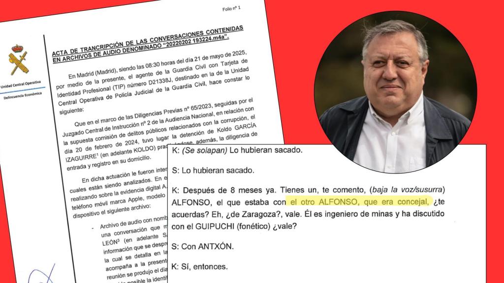 La conversación de Koldo y Santos Cerdán.