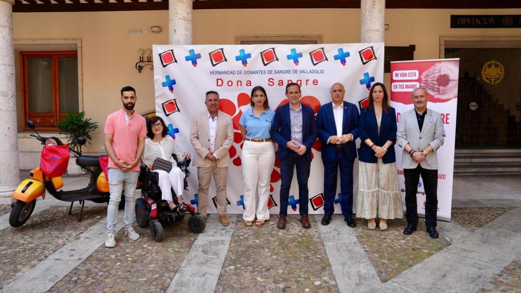 El Palacio de Pimentel de la Diputación de Valladolid recibe a los donantes