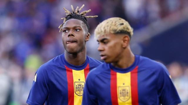Nico Williams y Lamine Yamal, con la Selección