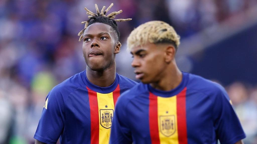 Nico Williams y Lamine Yamal, con la Selección