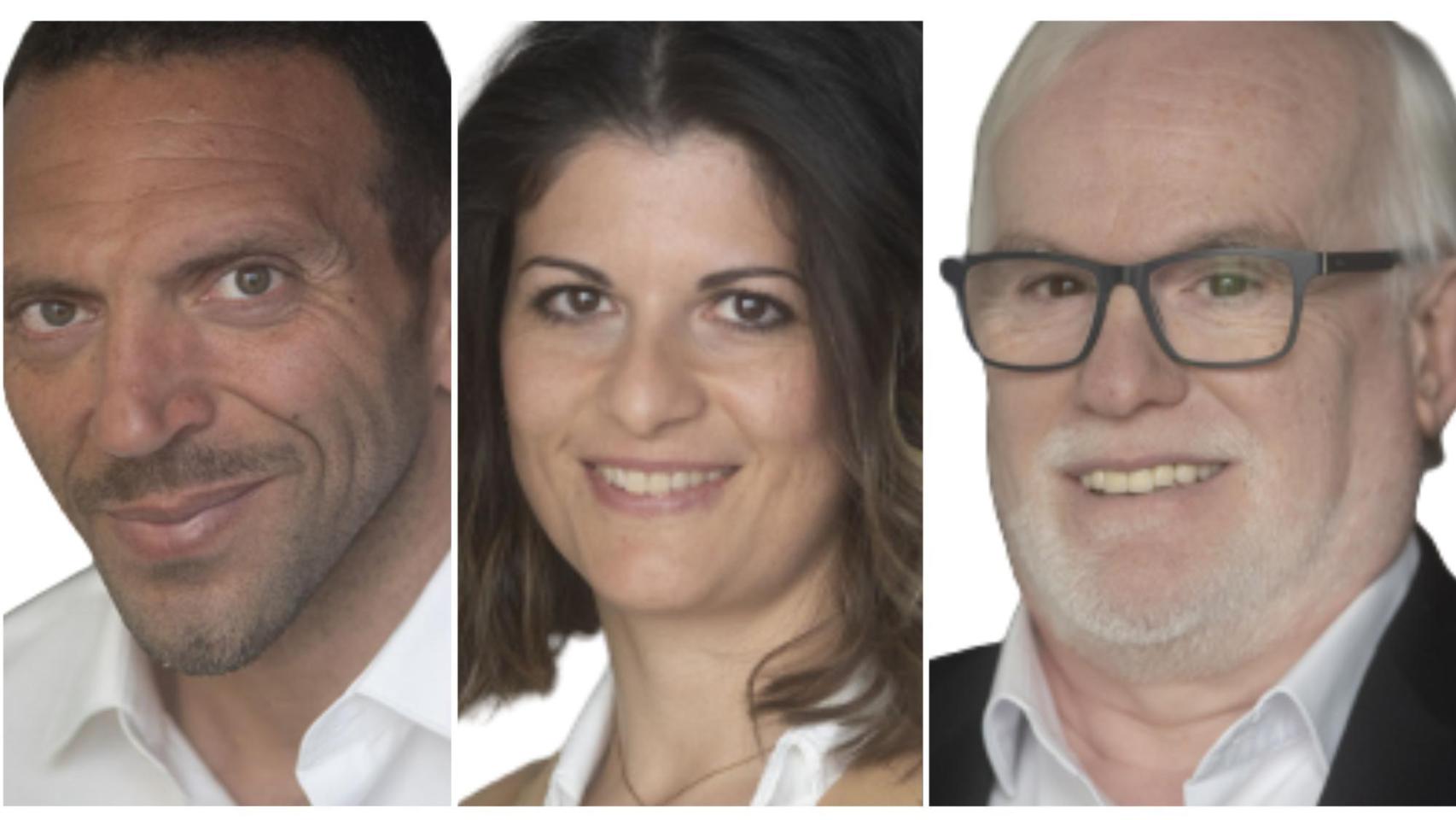 (De izquierda a derecha) los concejales del PSOE de Puertollano Zeyd Hijazi, Estefanía Sanz y  Casto Sánchez.