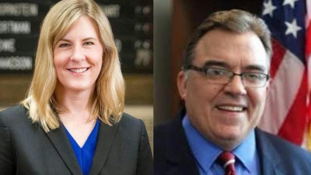 La congresista demócrata de Minnesota Melissa Hortman, asesinada este domingo, y el senador estatal John Hoffman, herido en el ataque.