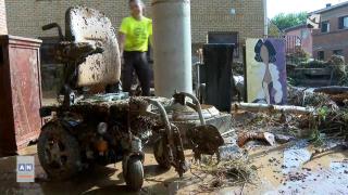 Estado de la silla de ruedas tras la riada de Azuara