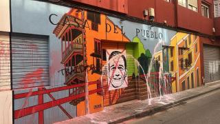 Sede del PSOE en Cuenca aparece con pintadas.