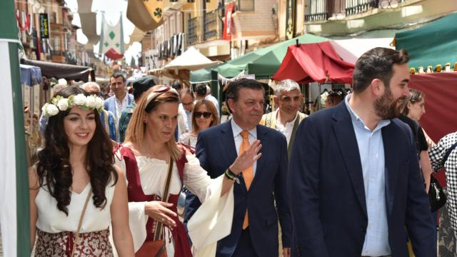 El consejero de la presidencia, Luis Miguel González Gago, en Villalón