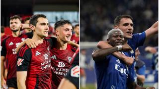 Mirandés y Real Oviedo, en la lucha por el ascenso a Primera División.