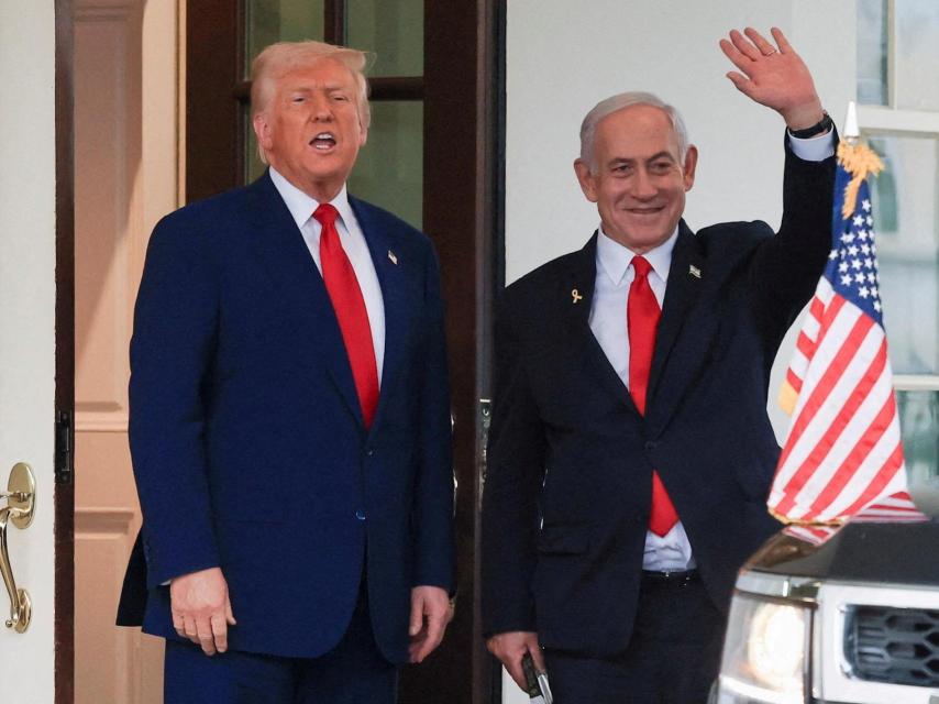 El presidente de Estados Unidos, Donald Trump, y el primer ministro de Israel, Benjamín Netanyahu.