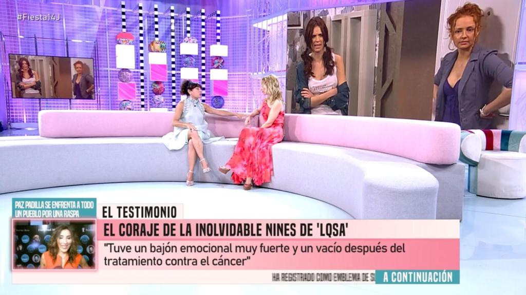 Cristina Medina y Emma García en 'Fiesta'.