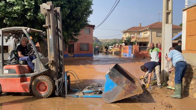Labores de limpieza tras la tormenta