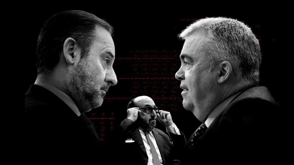 José Luis Ábalos, Koldo García y Santos Cerdán.