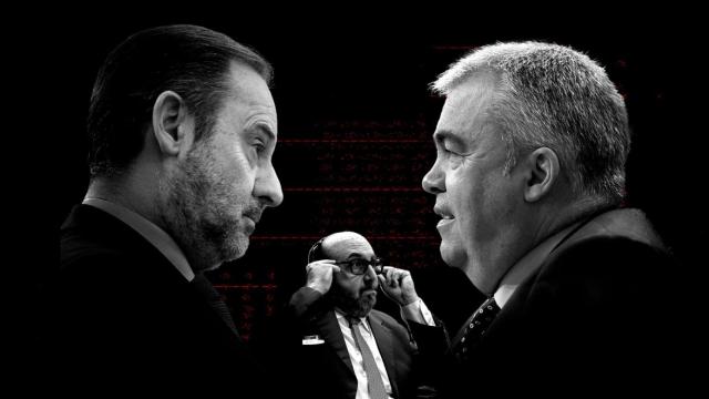 José Luis Ábalos, Koldo García y Santos Cerdán.