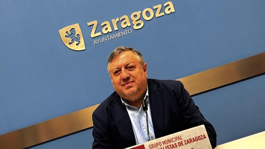 Alfonso Gómez Gámez, en el Ayuntamiento de Zaragoza.