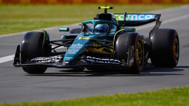 Fernando Alonso durante la clasificación del GP de Canadá.