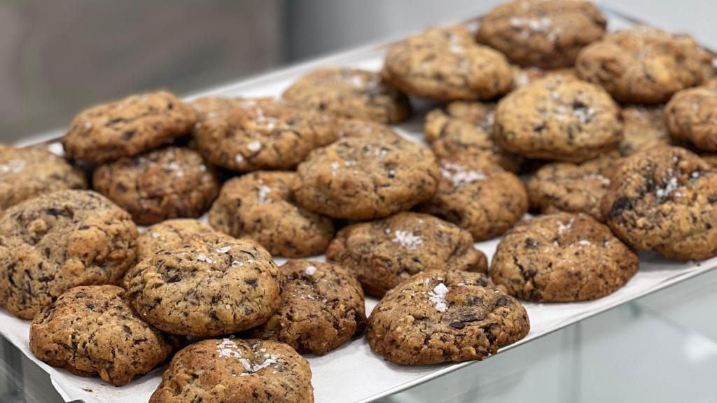 Sus crumble cookies de chocolate.