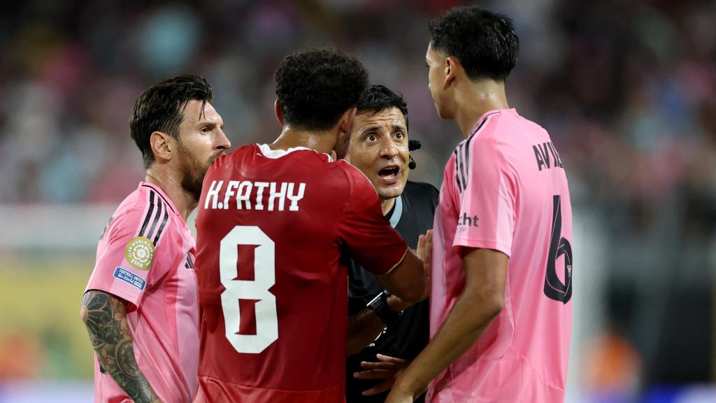 Leo Messi, en el partido inaugural del Mundial de Clubes entre Al Ahly e Inter Miami