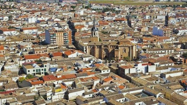 Vista aérea de la ciudad de Manzanares.