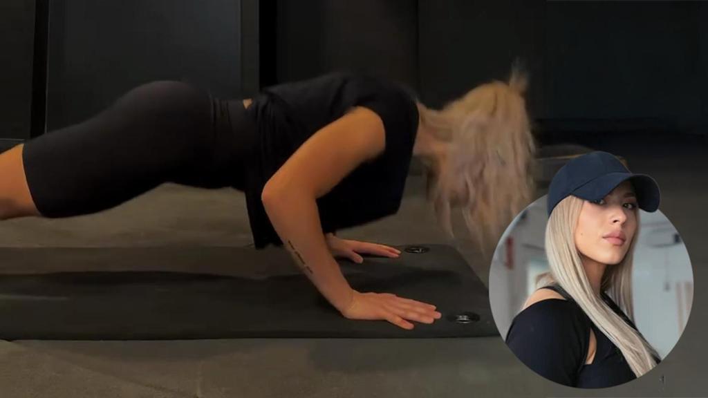 Beatrice Babata, durante uno de sus entrenamientos