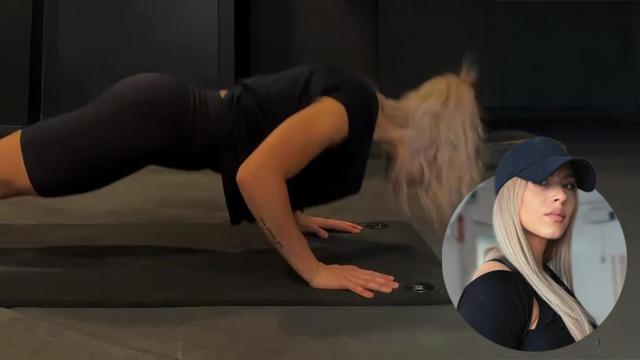 Beatrice Babata, durante uno de sus entrenamientos