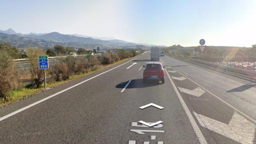 Imagen de la carretera en la que ha ocurrido el accidente mortal.