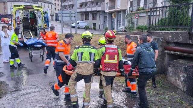 El joven, tras ser rescatado.