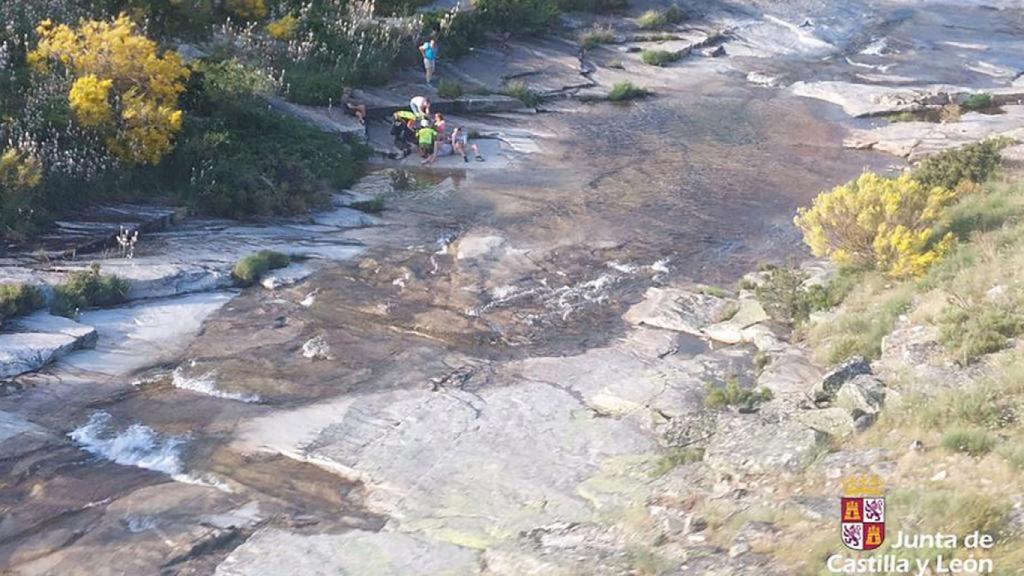 Imagen del rescate en Gredos