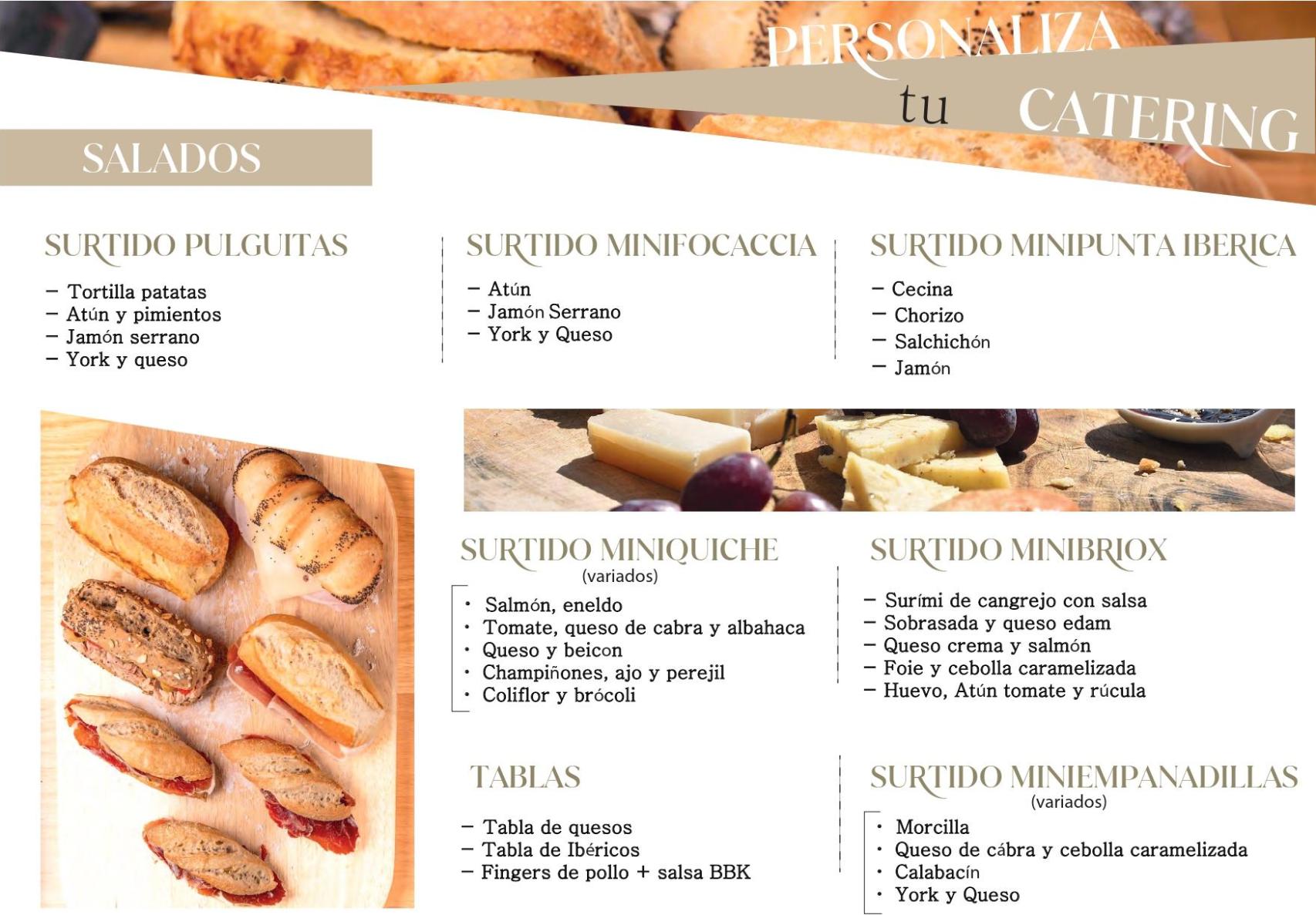 Catering Granier, oferta salada.