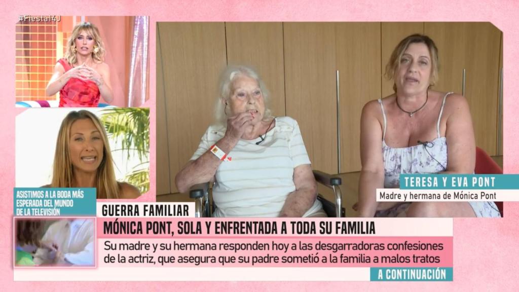 Emma García, Teresa y Eva Pont en 'Fiesta'.