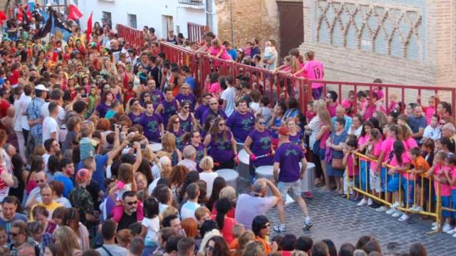 Una batucada durante las fiestas.