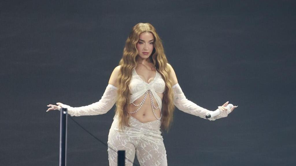 Lola Índigo, en el Riyadh Air Metropolitano este 14 de junio de 2025.