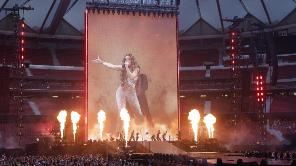 Lola Índigo, en el Riyadh Air Metropolitano este 14 de junio de 2025.