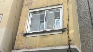 La ventana de la habitación en la que se produjo el crimen en la Sagrada Familia de A Coruña