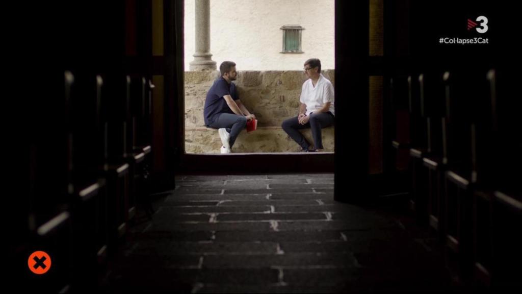 Ricard Ustrell y Salvador Illa en 'Col·lapse'.