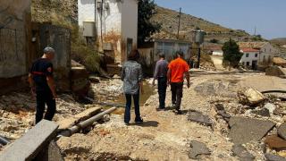 Daños en el municipio de Letux, en Zaragoza.