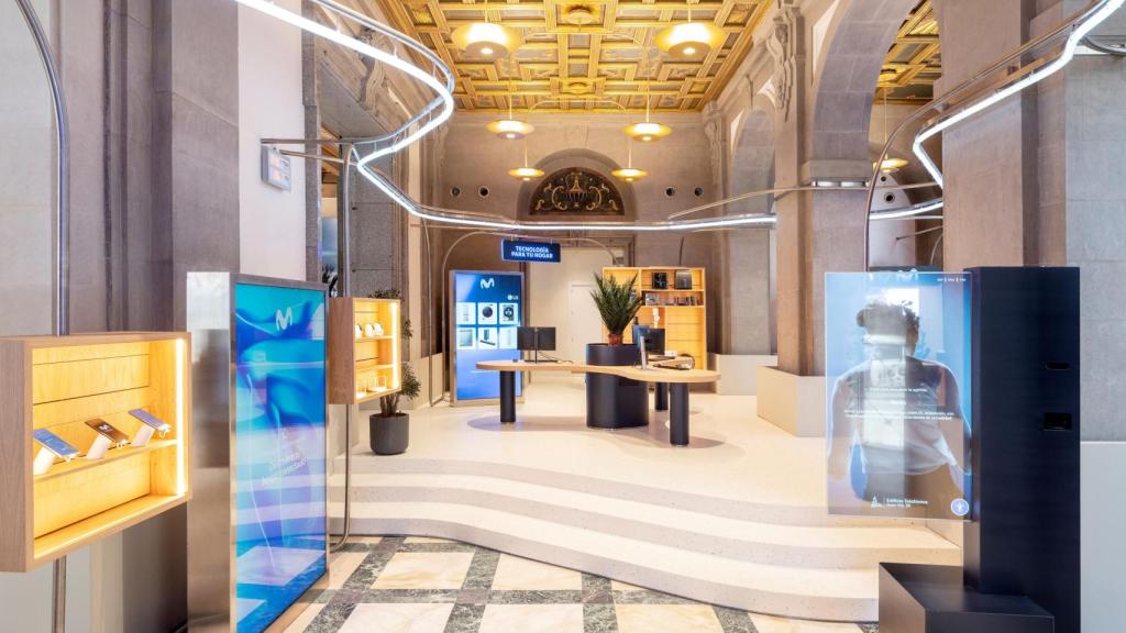 Espacio Movistar de Telefónica en la Gran Vía (Madrid).