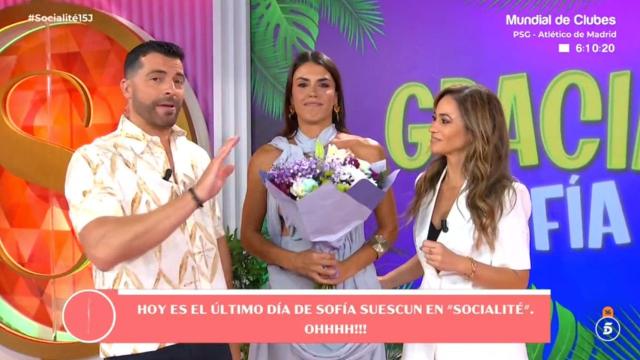 Antonio Santana, Sofía Suescun y María Verdoy en 'Socialité'.