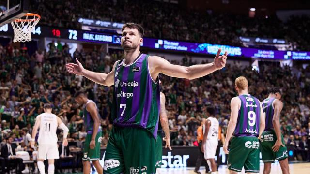 Jonathan Barreiro durante el Unicaja vs. Real Madrid de las semifinales de la ACB
