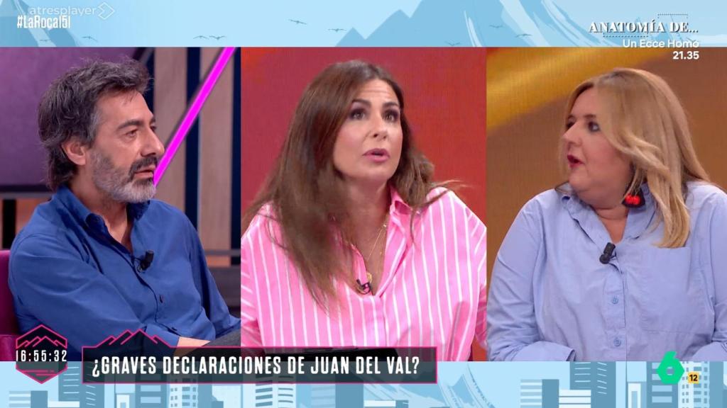 Juan del Val, Nuria Roca y Pilar Vidal en 'La Roca'.