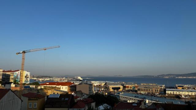 Vista de la Ría de Vigo, a lunes 16 de junio