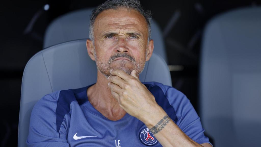 Luis Enrique, en el banquillo del PSG en el Mundial de Clubes